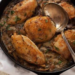 Chicken With Creamy Mushroom Sauce