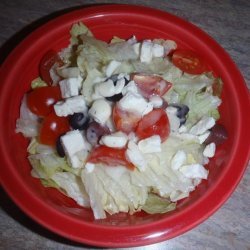 Sorta Greek Salad W/ Dressing