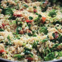 Wilted Greens With Rice