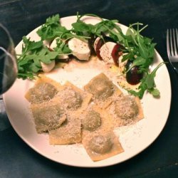 Radicchio, Walnuts & Ricotta Ravioli