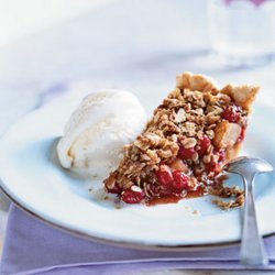 Pear Cranberry Pie With Oatmeal Streusel