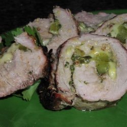 Stuffed Cuban Pork Tenderloin