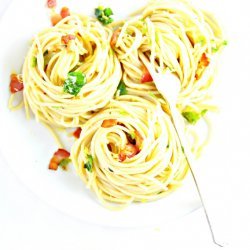 Spaghetti With Brussels Sprouts and Bacon