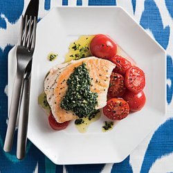 Pan Roasted Halibut With Tomatoes