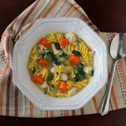 Spinach Chicken Noodle Soup