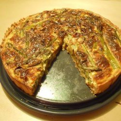 Asparagus, Leek & Gruyere Tart in Tarragon Savory Custard