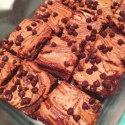 Skinny Peanut Butter Swirl Brownies