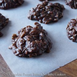 No-Bake Peanut Butter Chocolate Cookies