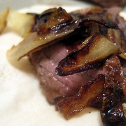 Steak With Balsamic Glaze & Caramelized Onion