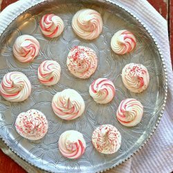 Raspberry Meringue Cookies