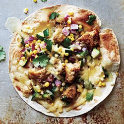 Chicken and Summer Vegetable Tostadas