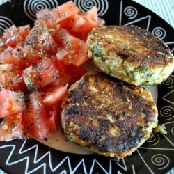 Fried Ricotta Patties With Tomato Salad