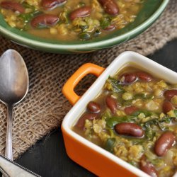 Bean Lentil Spinach Soup