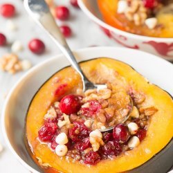 Cranberry Stuffed Acorn Squash