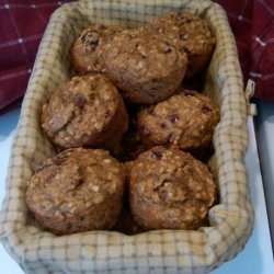 Healthy Banana-Oatmeal-Craisin Muffins - Ww Points Plus = 4