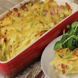 Pasta Baked With Peas and Ham