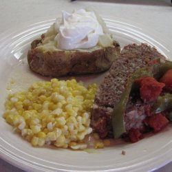 Meatloaf and Stuffed Peppers