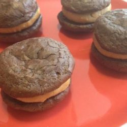 Flourless Chocolate Peanut Butter Sandwich Cookies