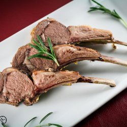 Glazed rack of lamb