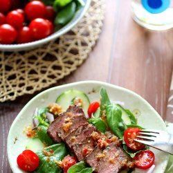 Spicy Basil Beef Salad