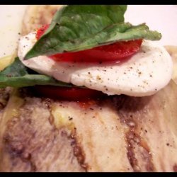 Mozzarella and Eggplant Wraps