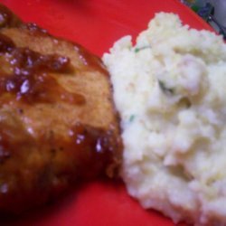 Cornbread Mashed Potatoes With Spring Onions