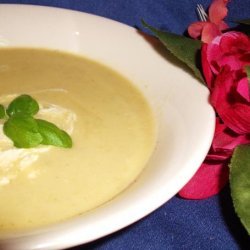 Creamy Courgette (Zucchini) or Cucumber Soup.