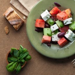 Watermelon and Tomato Salad With Feta