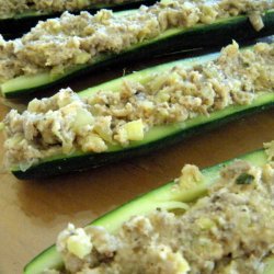Baked Mushrooms With Zucchini Stuffing