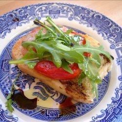 Toasted Tomato Salad With Blue Cheese and Rocket