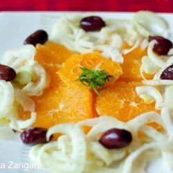 Orange Salad With Black Olives