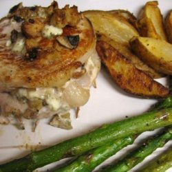 Roquefort-stuffed Pork Chops