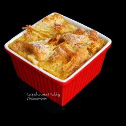 Caramel Croissant Pudding