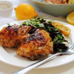 Crispy Lemon Chicken Thighs