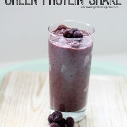 Chocolate Blueberry Protein Shake