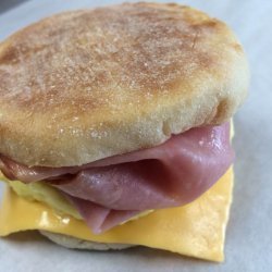 Ham and Egg English Muffin