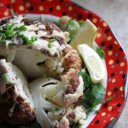 Fried Cauliflower With Lemon Tahini Sauce