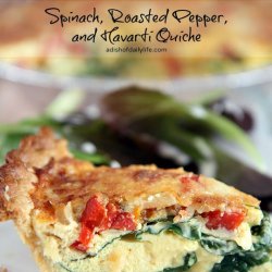 Spinach & Pepper Quiche