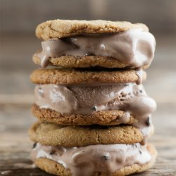 Molasses Cookie Ice Cream Sandwiches