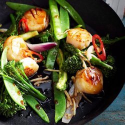 Stir Fried Scallops and Vegetables