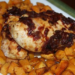 Spiced Chipotle Honey Chicken Breasts With Sweet Potatoes