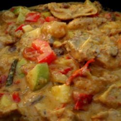 Fast Fruity Chicken Curry. (The All American Way)