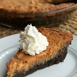 Chocolate Peanut Butter Cookie Pie