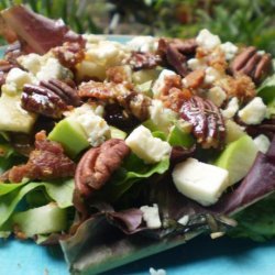 Apple Gorgonzola Salad With Balsamic Vinaigrette