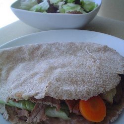 Beef and Vegetables in a Pita