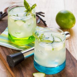 Basil Vodka Gimlets