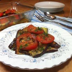 Tomato and Grilled Eggplant Salad
