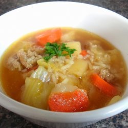 Easy Ground Turkey Soup