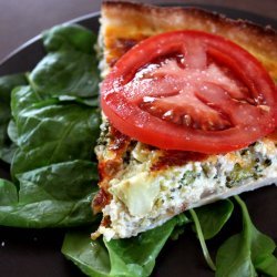 Spinach & Broccoli Quiche