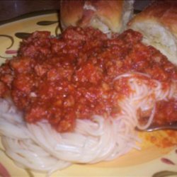 Spaghetti With Homemade Turkey Sausage